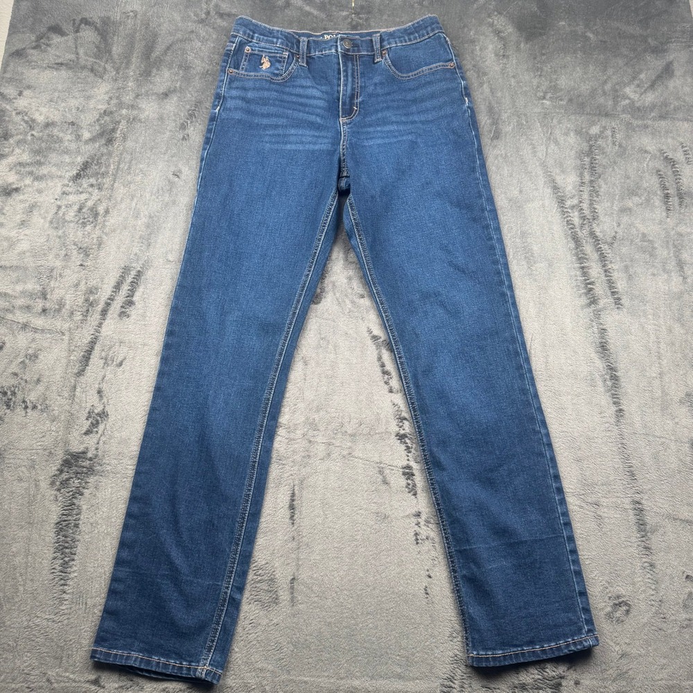 US Polo Assn Womens Size 18 Straight Leg Jeans Medium Wash Stretch 12-6N-US-1909
